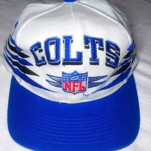 Vintage 90s Logo Athletic Diamond Spike Indianapolis Colts Snapback Hat Cap